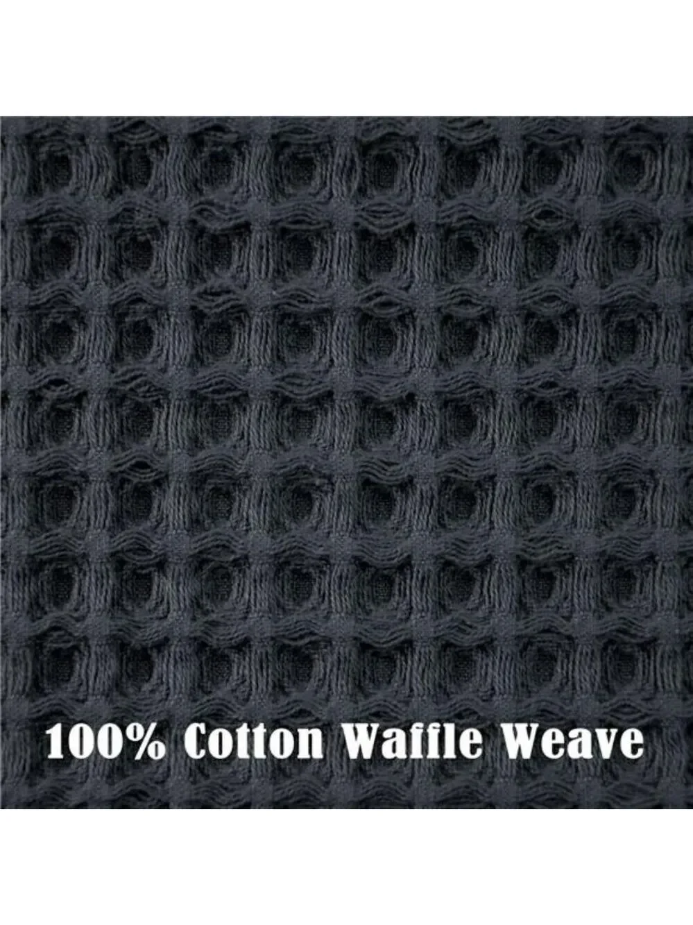 Waffle Hand Towels Set 2 Pack Cotton Quick Dry Lint Free Bathroom Kitchen Face